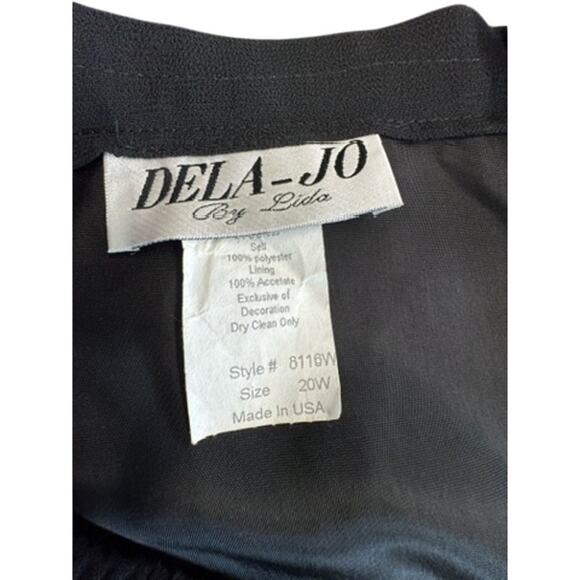 NWT! "DELA-JO"Deadstock 2 Pc. Set Beaded Lounge SZ 20w Grandmacore Sheer Overlay - Picture 9 of 16